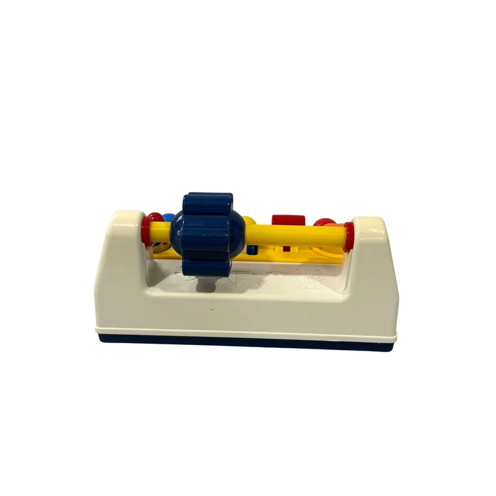 Vintage Kawada Activity Center Sensory Toy Made in Japan Primary Colors Bell